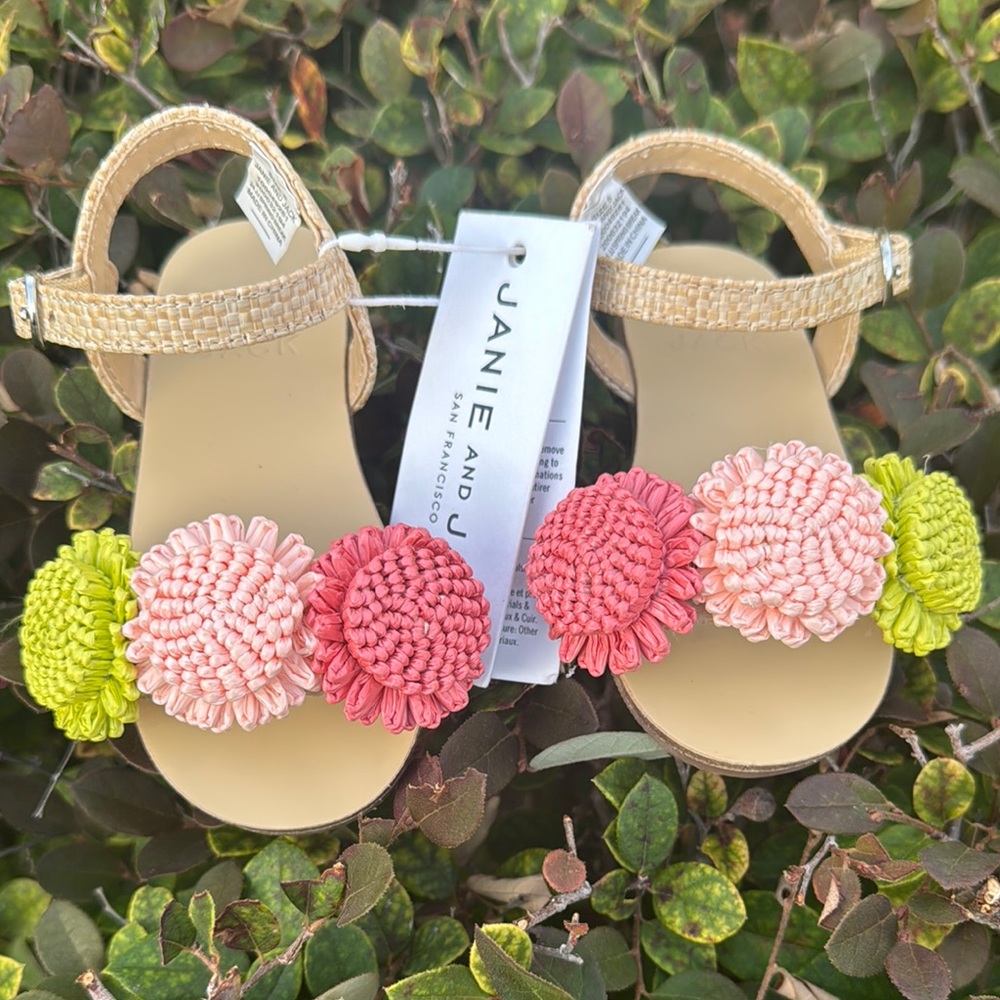 Janie and Jack Kids Raffia Sandals - Picture 3 of 8